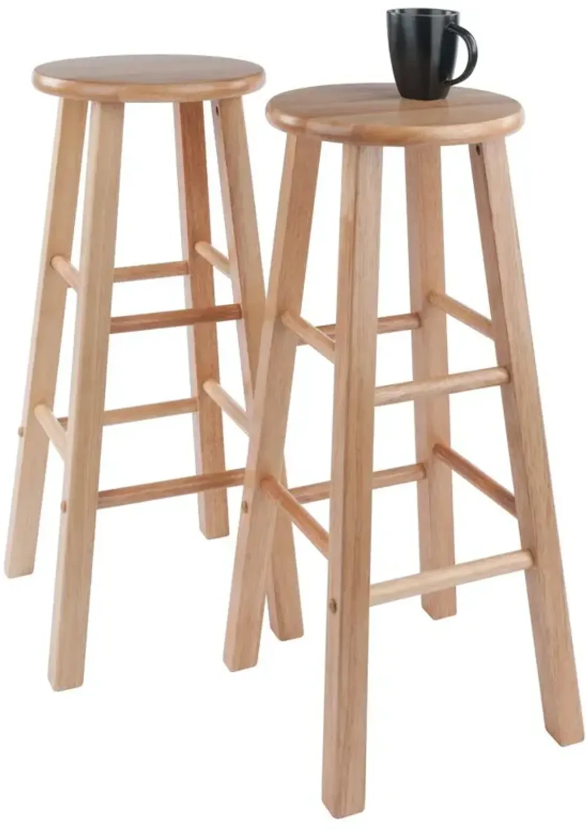 Element Bar Stools, 2-Pc Set, Natural