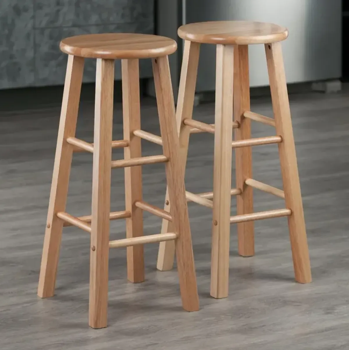 Element Bar Stools, 2-Pc Set, Natural