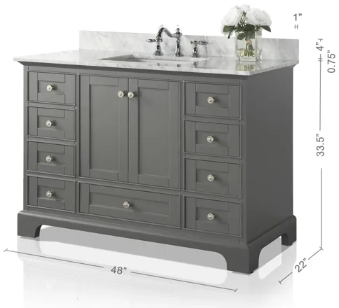 Audrey 48 in. Bath Vanity Set