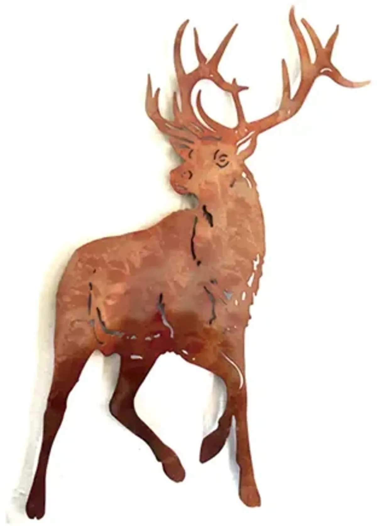 Posed Stag Metal Wall Art