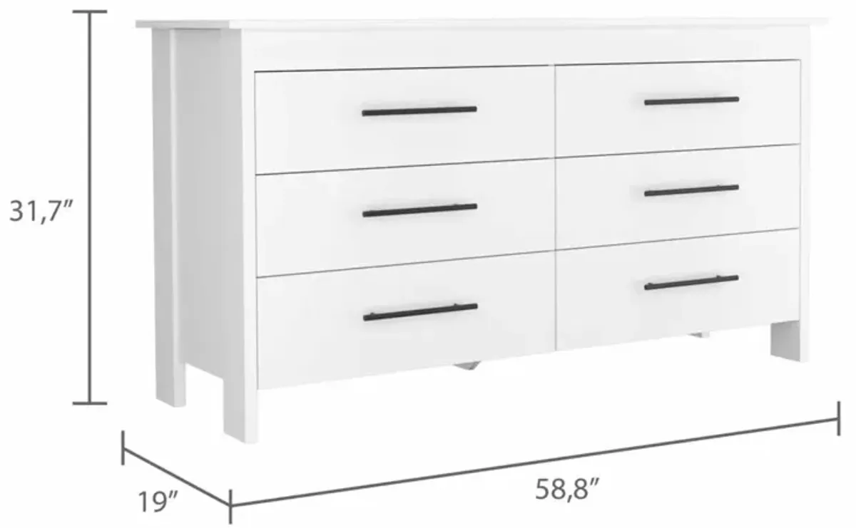 Southington 6-Drawer Rectangle Dresser