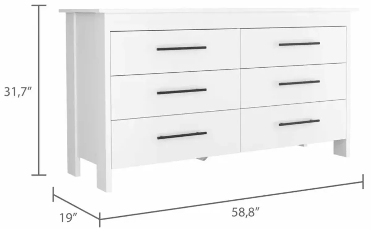 Southington 6-Drawer Rectangle Dresser