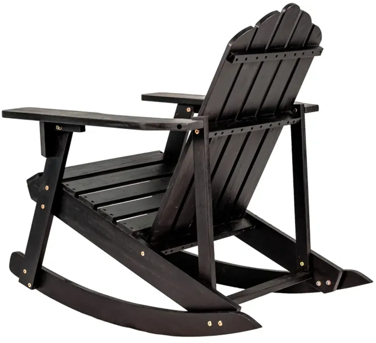 Kiawah Outdoor Patio Classic Acacia Wood Adirondack Rocking Chair