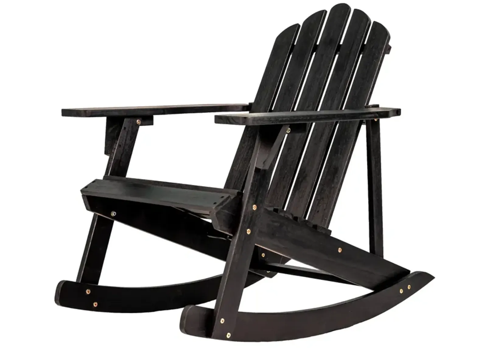 Kiawah Outdoor Patio Classic Acacia Wood Adirondack Rocking Chair