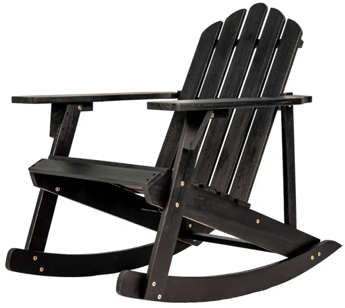 Kiawah Outdoor Patio Classic Acacia Wood Adirondack Rocking Chair