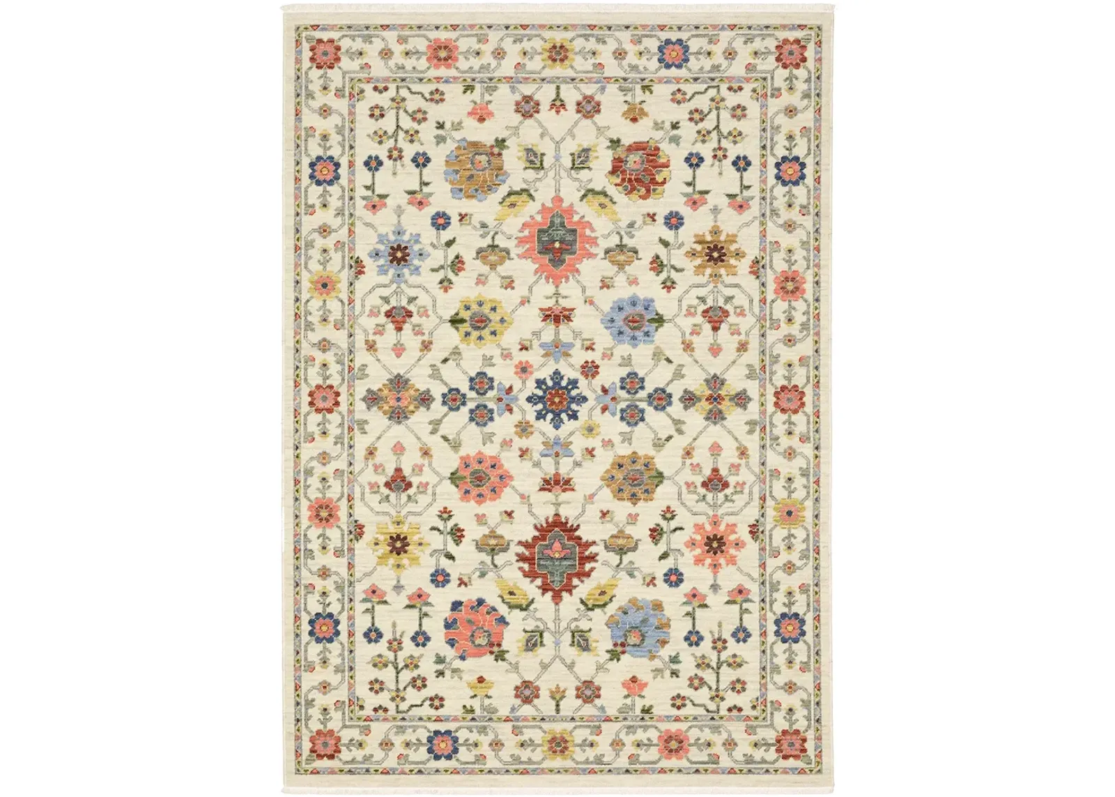 Lucca 5'3" x 7'6" Ivory Rug