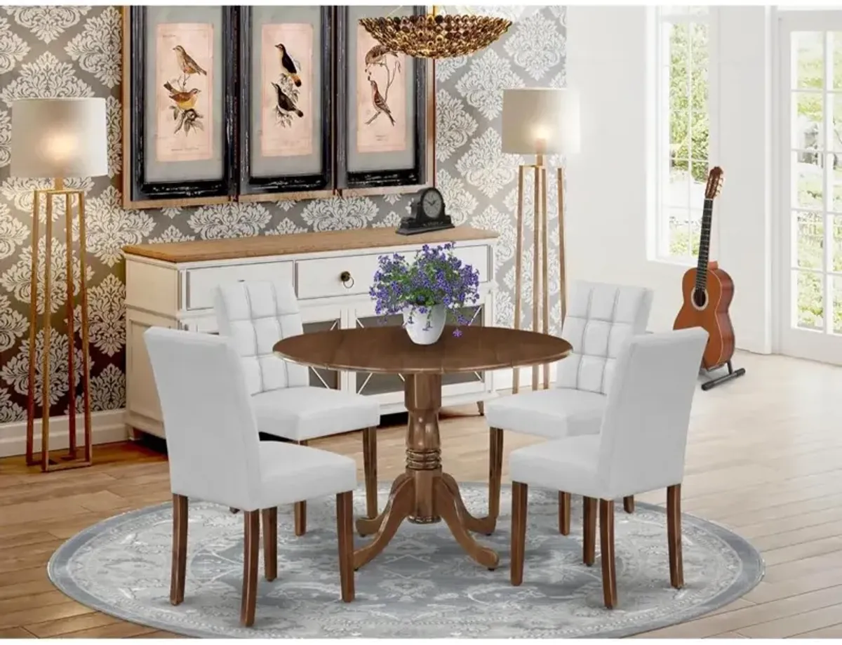 5 Piece Kitchen Dining Table Set consists A Modern Dining Table