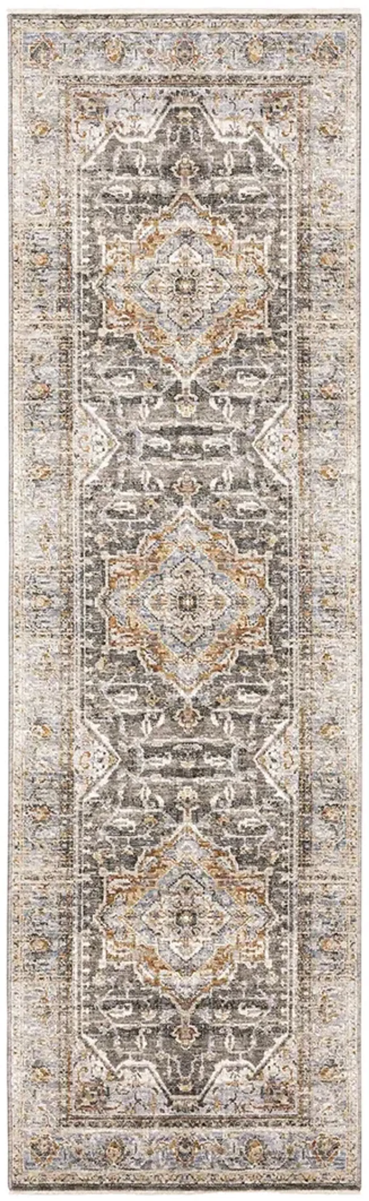 Maharaja 2'3" x 7'6" Char Rug