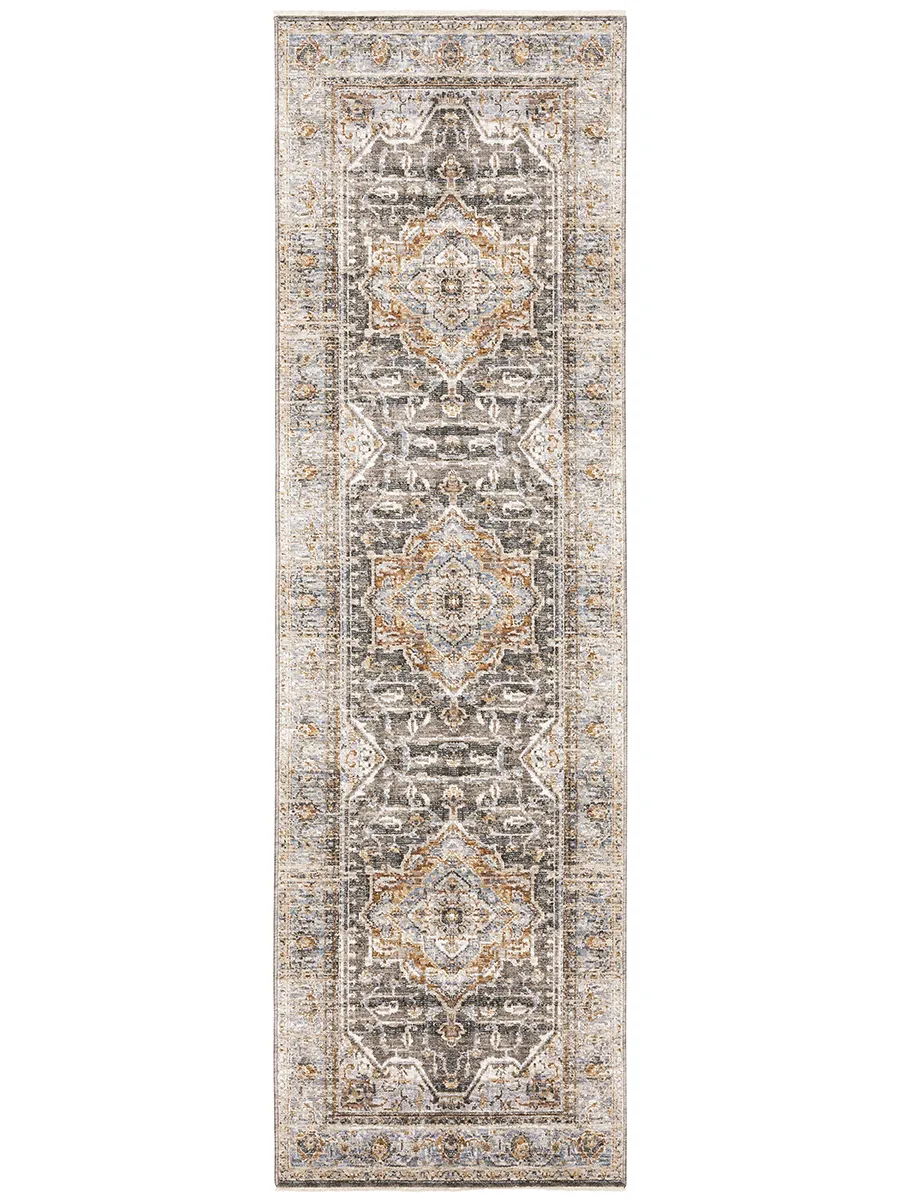 Maharaja 2'3" x 7'6" Char Rug