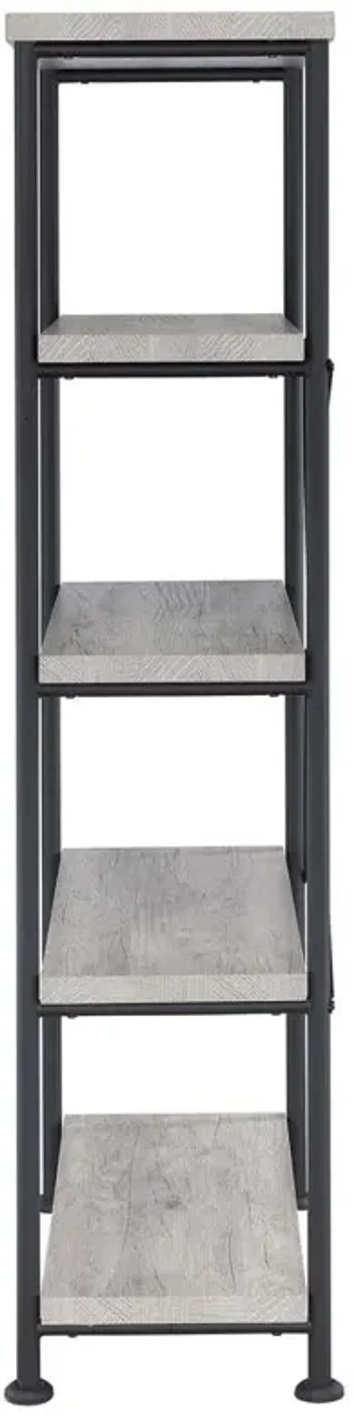 Analiese 4-shelf Bookcase Grey Driftwood