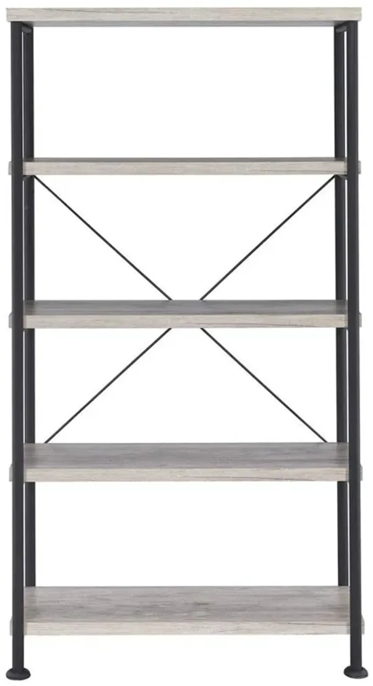 Analiese 4-shelf Bookcase Grey Driftwood