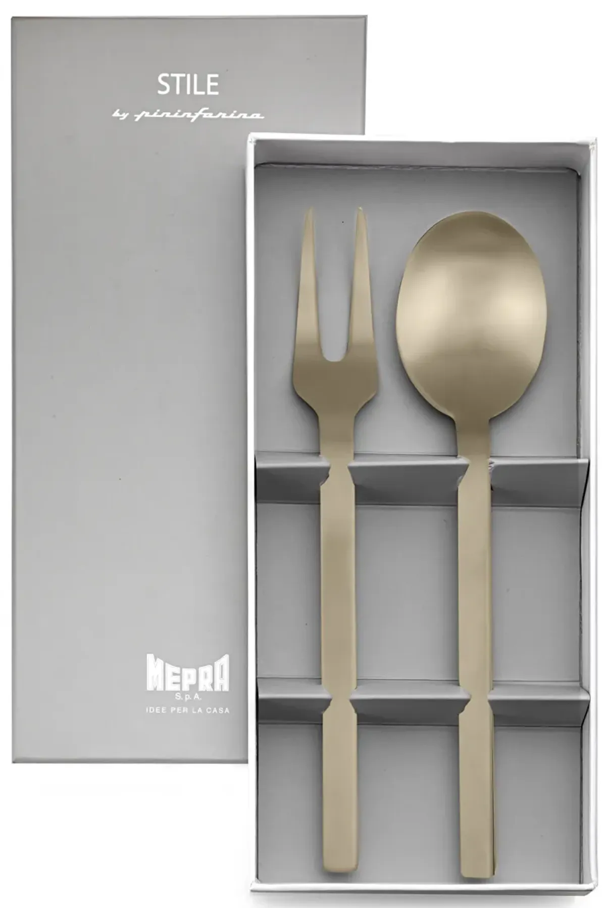 Stile By Pininarina 2-Piece Serving Set in Gold with Gift Box