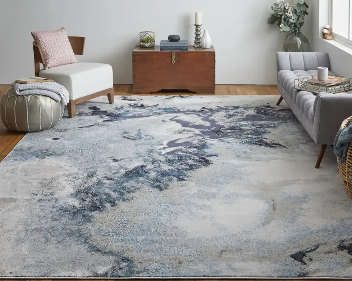 Astra 39L4F Blue/Gray/Ivory 8' x 10' Rug