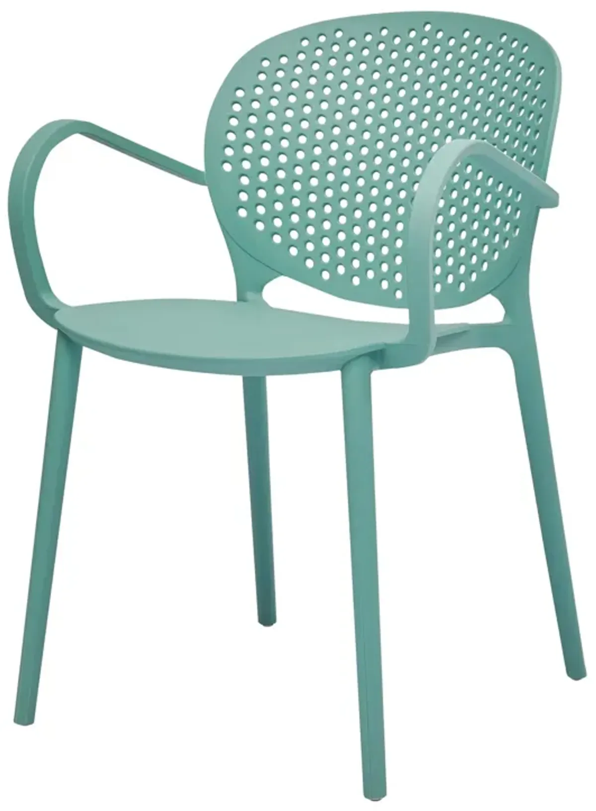 Office Chair with Plywood Frame and White PU Cushion