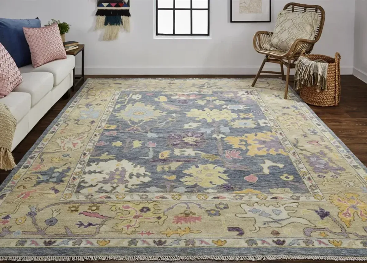 Karina 6791F Gold/Blue/Purple 2'6" x 8' Rug