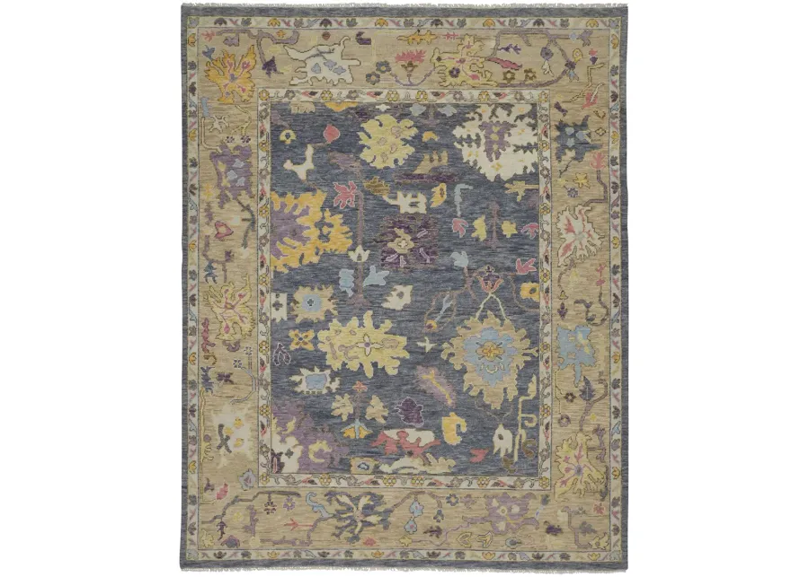 Karina 6791F Gold/Blue/Purple 2'6" x 8' Rug