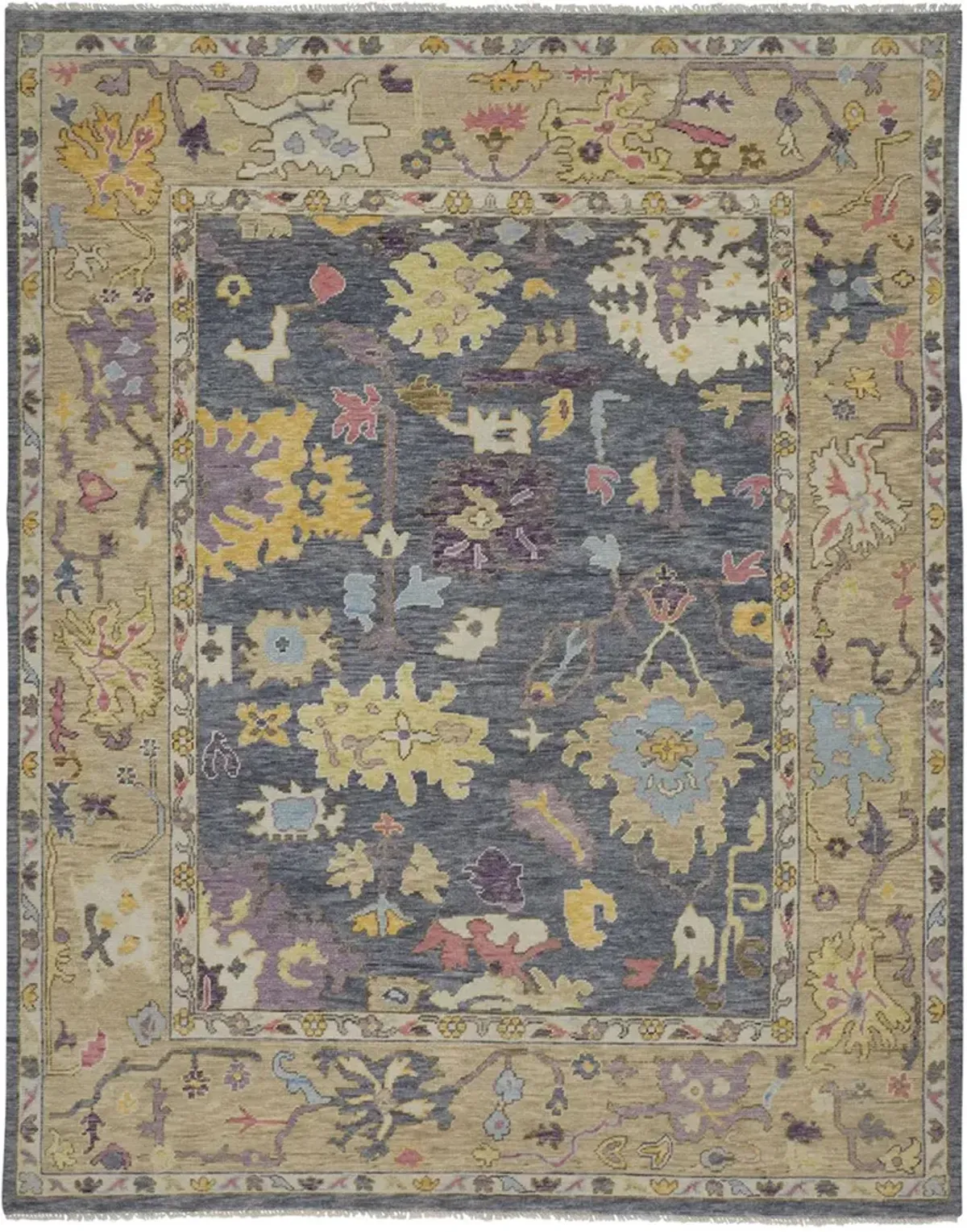 Karina 6791F Gold/Blue/Purple 2'6" x 8' Rug