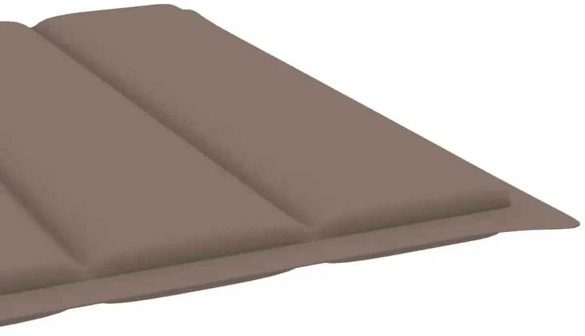 vidaXL Sun Lounger Cushion Taupe 78.7"x27.6"x1.6" Fabric