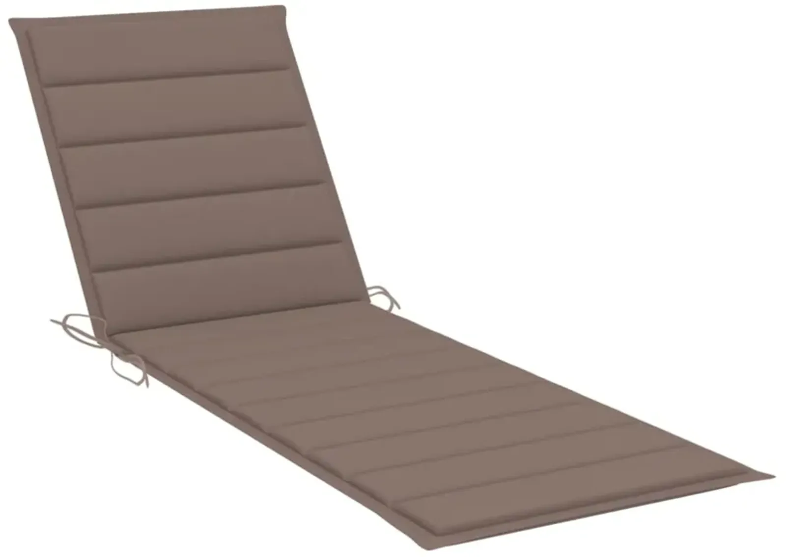 vidaXL Sun Lounger Cushion Taupe 78.7"x27.6"x1.6" Fabric