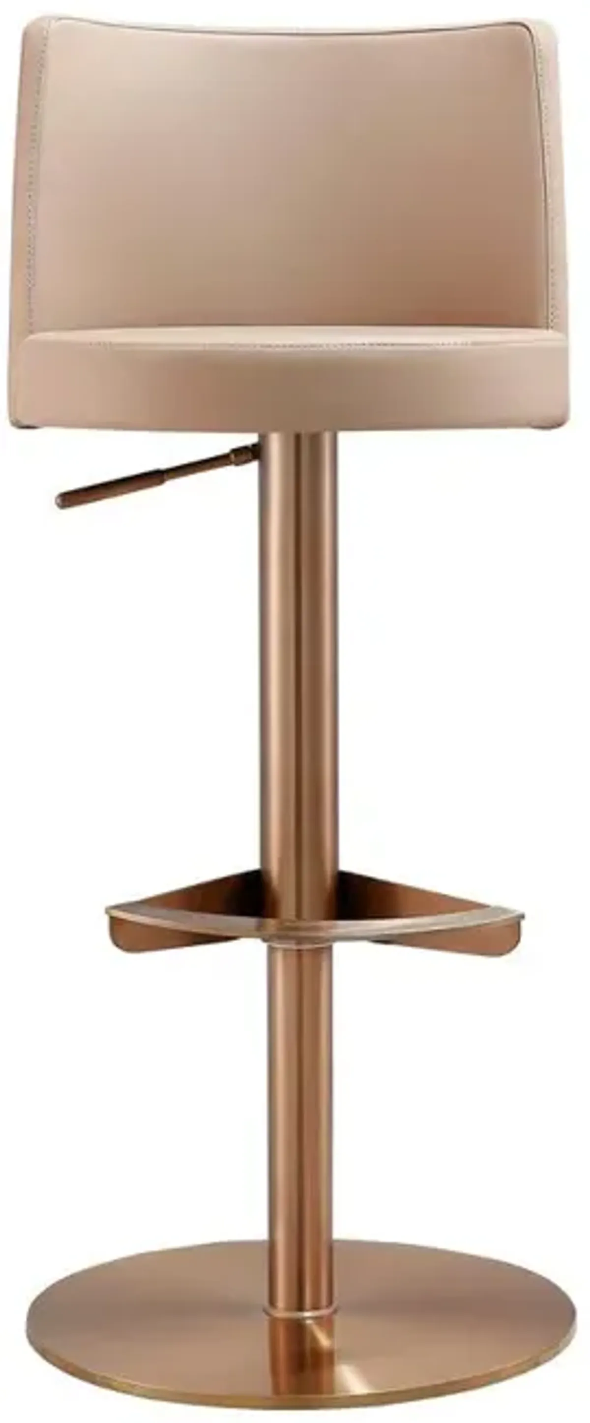 Belen Kox Cafe Au Lait and Rose Gold Adjustable Stool, Belen Kox