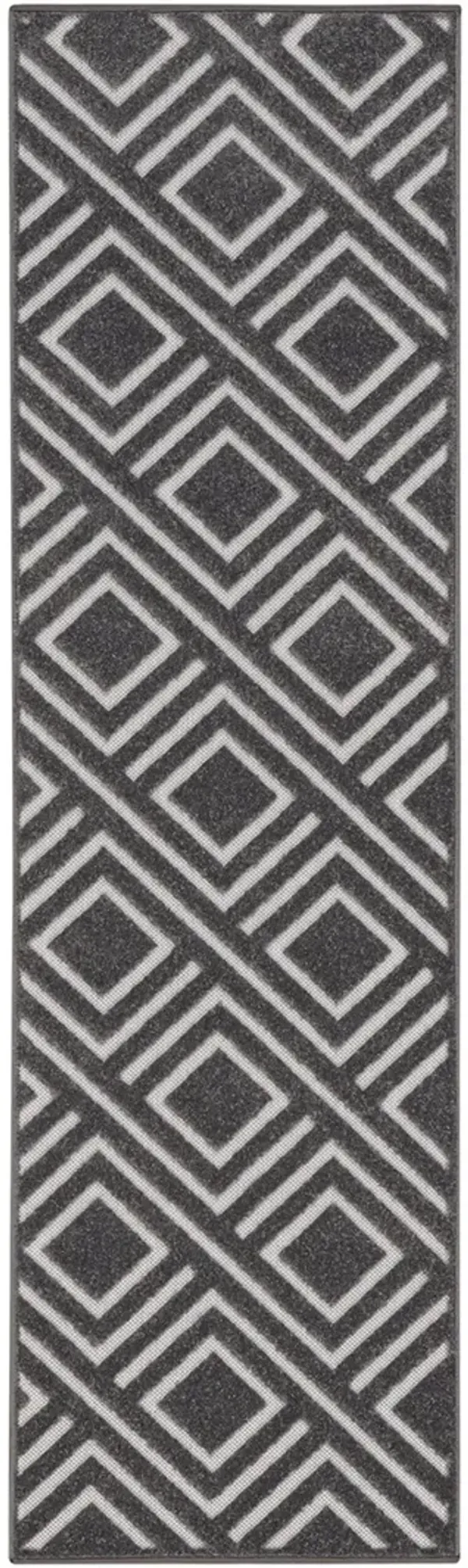 Care Free CAF03 Gray 2' x 6' Rug