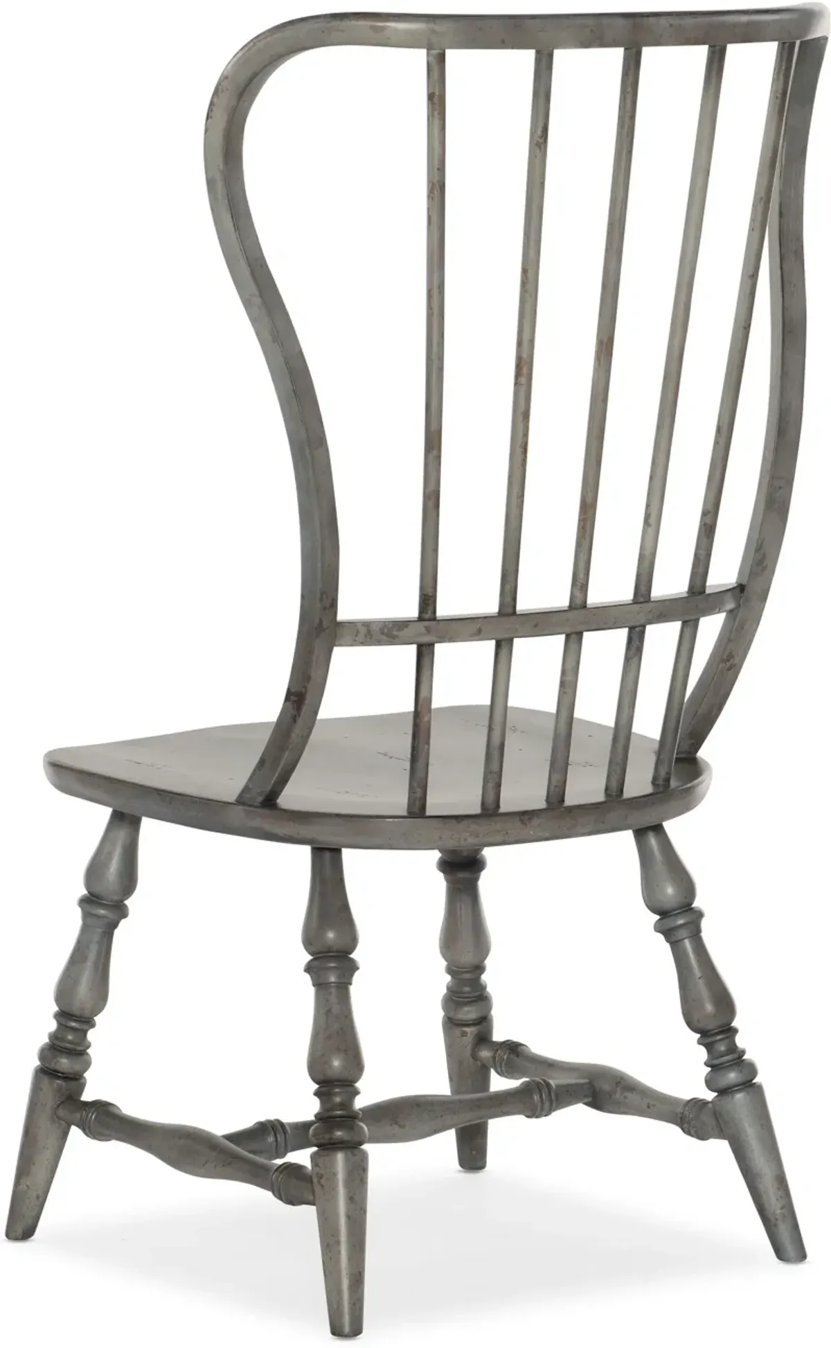 Ciao Bella Spindle Back Side Chair in Speckled Gray