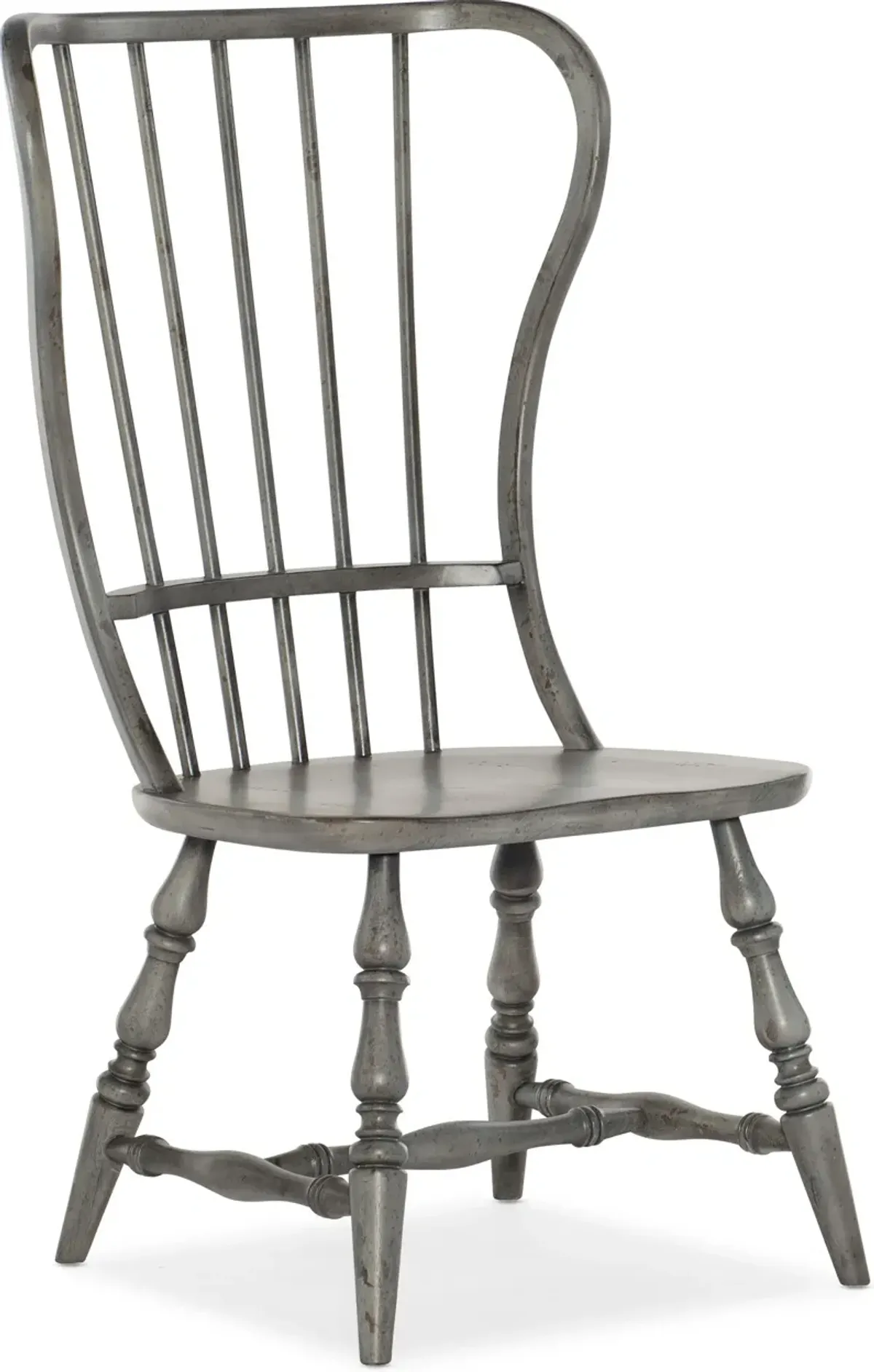 Ciao Bella Spindle Back Side Chair in Speckled Gray