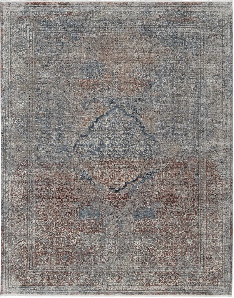 Marquette 39GVF Blue/Red/Gray 2'8" x 8' Rug