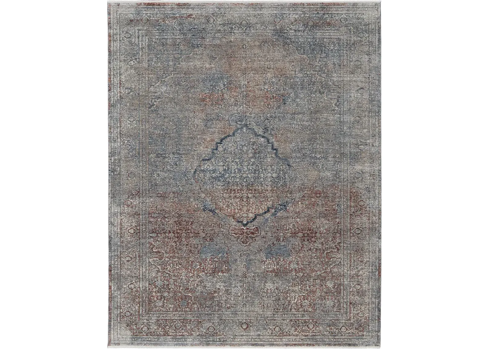 Marquette 39GVF Blue/Red/Gray 2'8" x 8' Rug