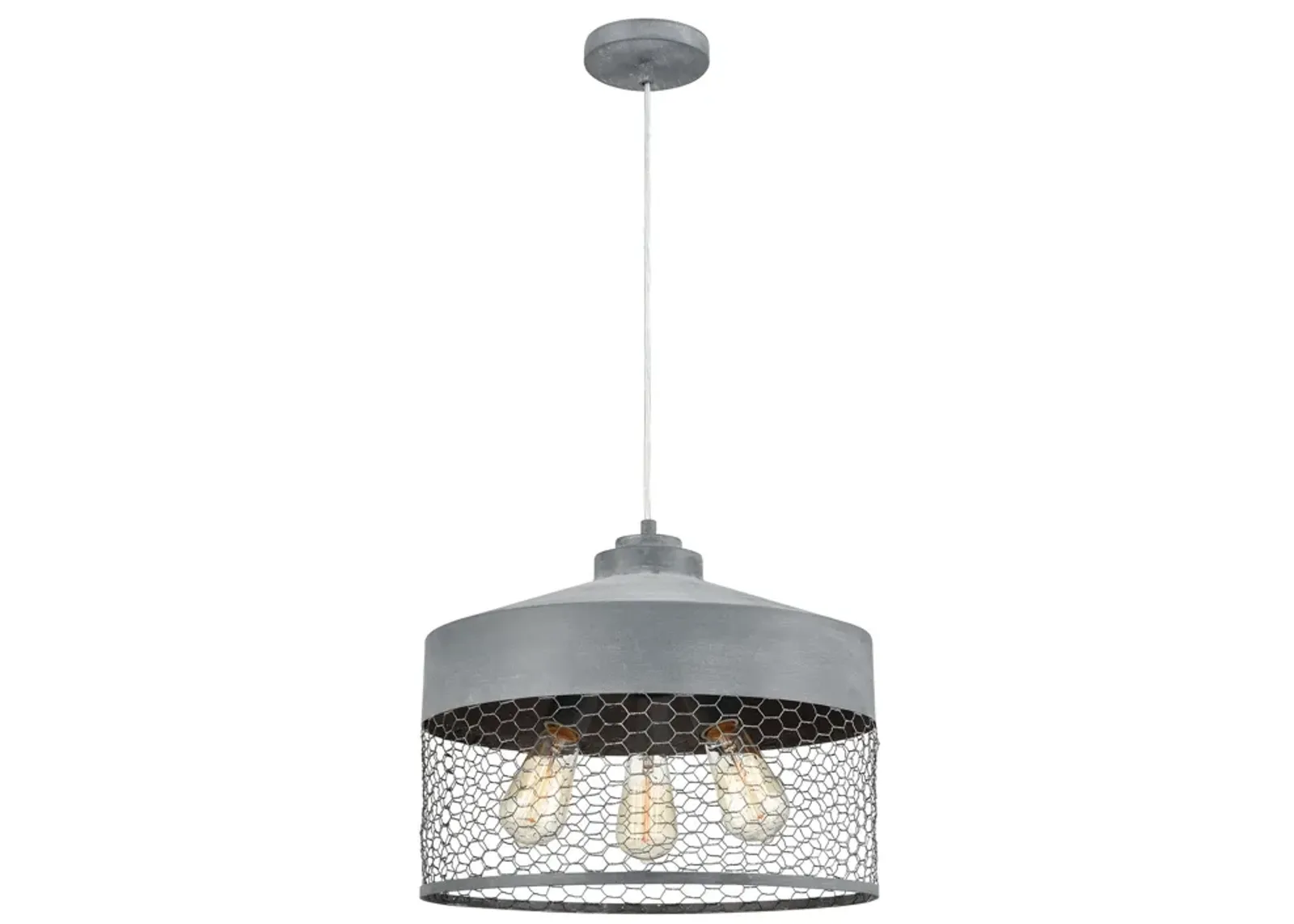 Darkhorse 16" 3-Light Chandelier