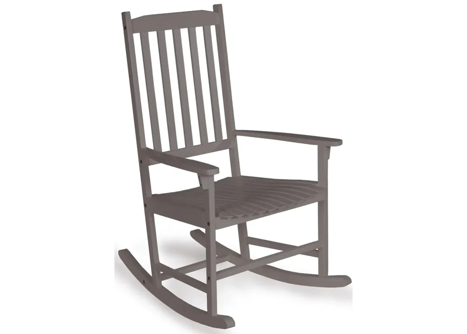 Seagrove Farmhouse Classic Slat-Back Acacia Wood Outdoor Rocking Chair