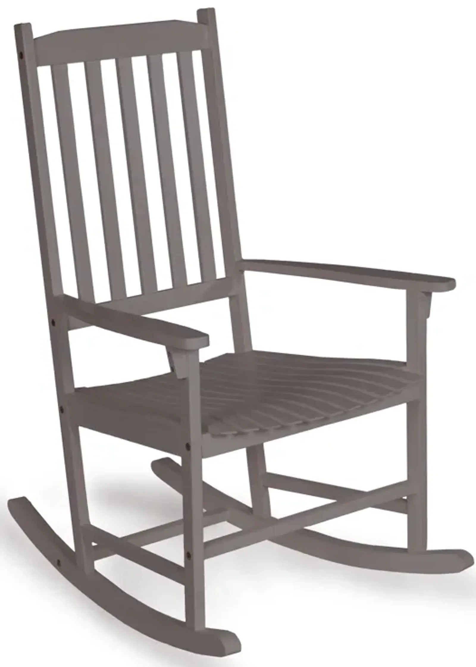 Seagrove Farmhouse Classic Slat-Back Acacia Wood Outdoor Rocking Chair