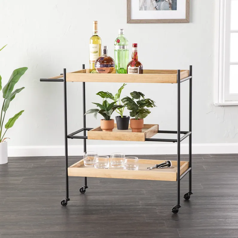 Claverdon Rolling Bar Cart