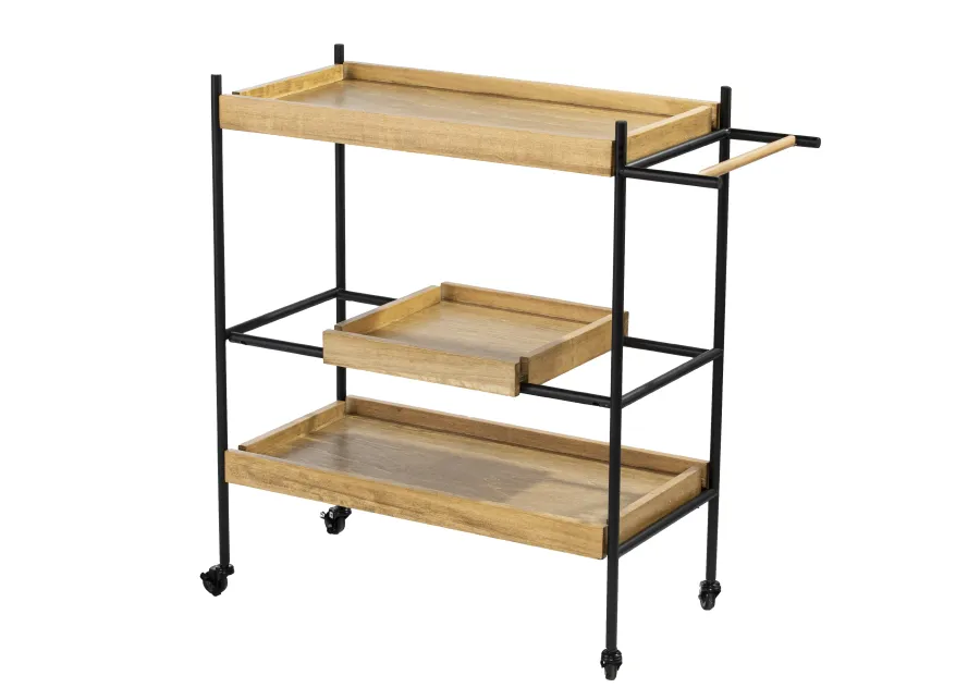 Claverdon Rolling Bar Cart