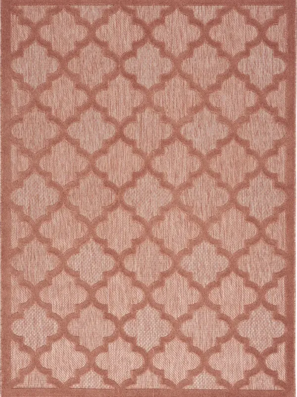 Easy Care NES01 Coral/Orange 5' x 7' Rug