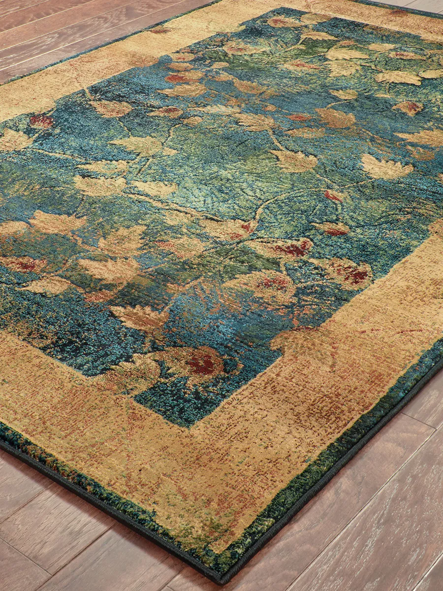 Kharma 2'6" x 9'1" Blue Rug