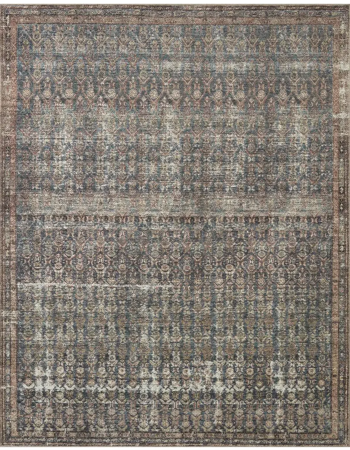 Billie BIL02 Ocean/Brick 8'6" x 11'6" Rug