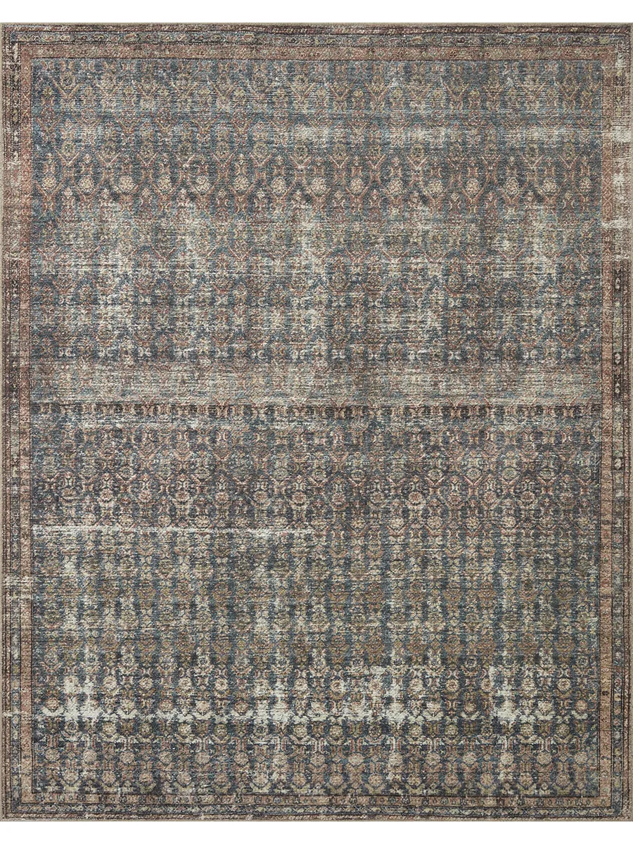 Billie BIL02 Ocean/Brick 8'6" x 11'6" Rug