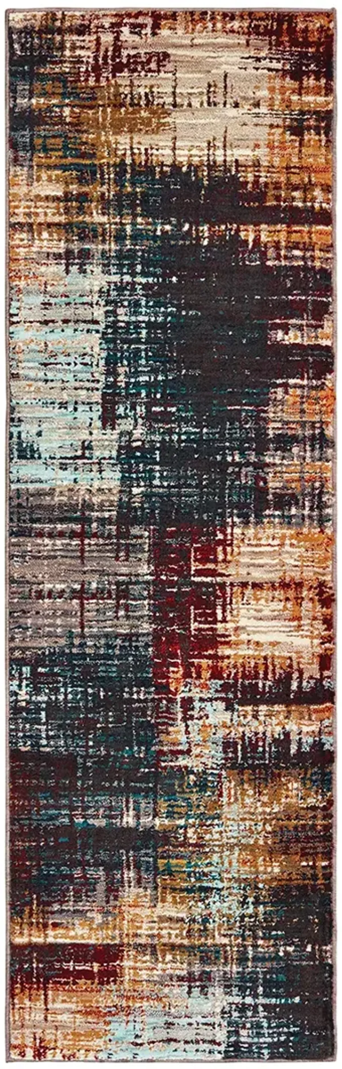 Sedona 2'3" x 7'6" Blue Rug