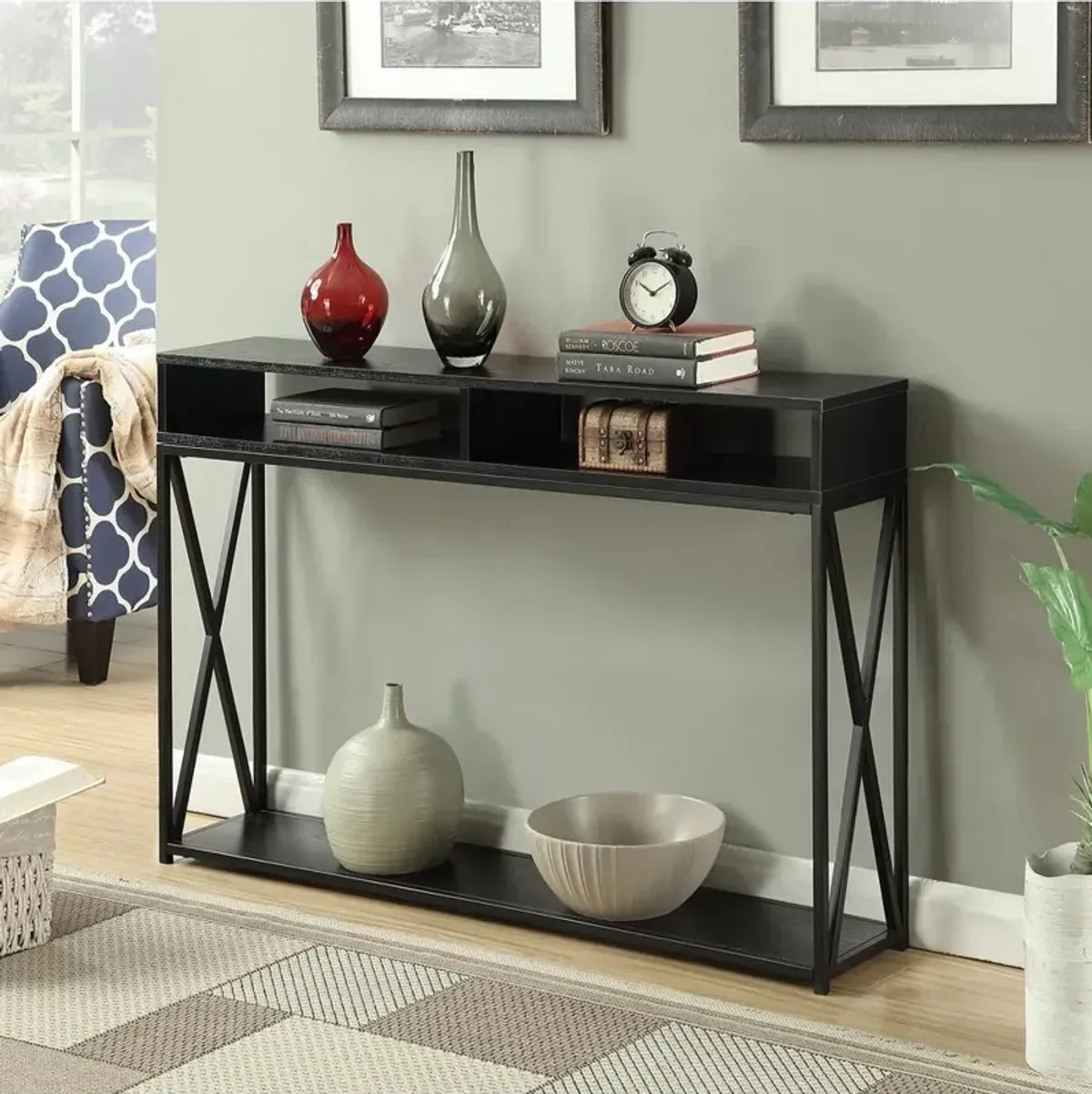 Convience Concept, Inc. Tucson Deluxe 2 Tier Console Table