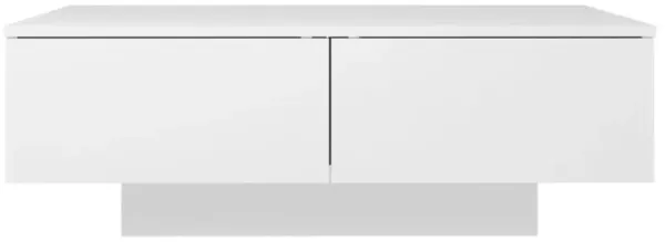 vidaXL Coffee Table White 35.4"x23.6"x12.2" Chipboard