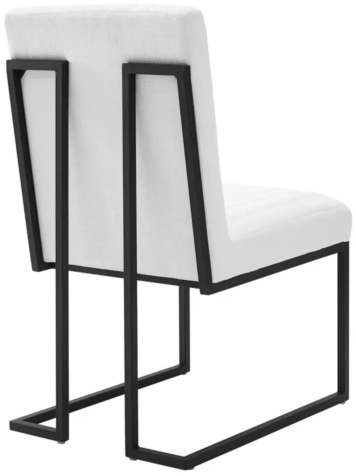 Indulge Channel Tufted Fabric Dining Chair