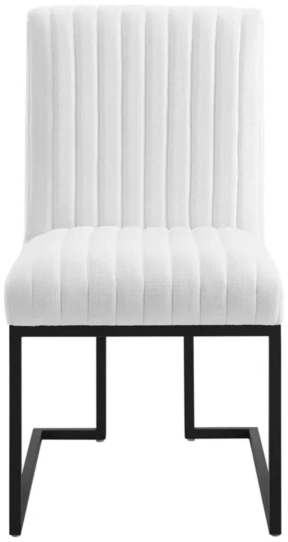 Indulge Channel Tufted Fabric Dining Chair