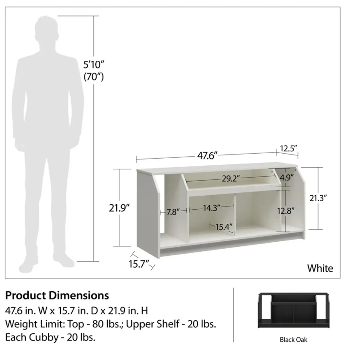 Ameriwood Home Cantell TV Stand for TVs up to 59"