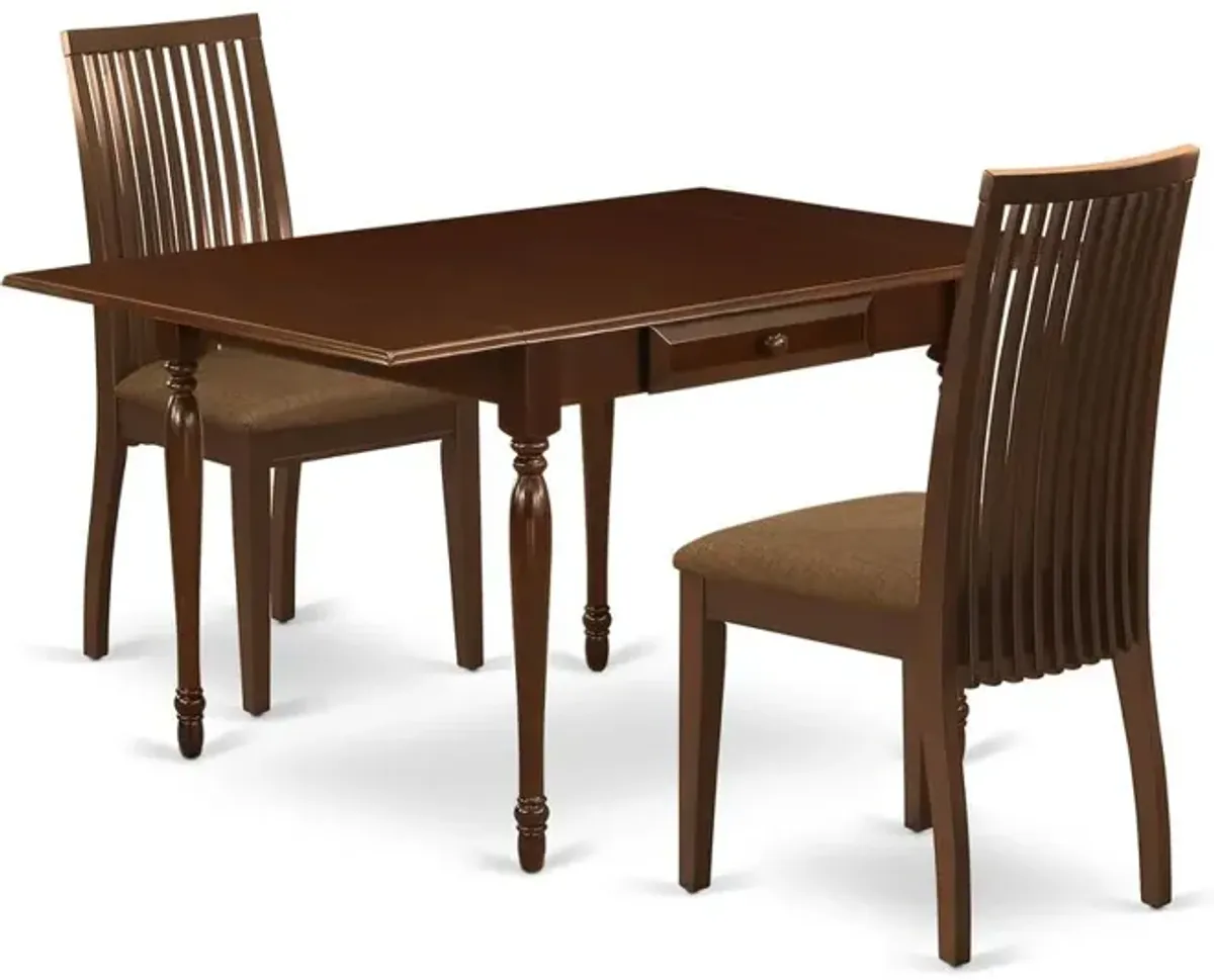 Dining Room Set Mahogany, MZIP3-MAH-C