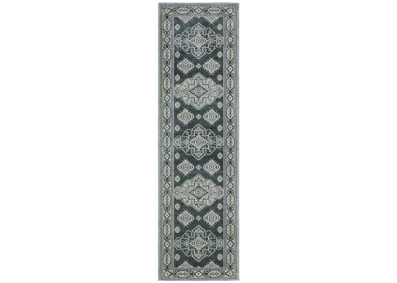 Intrigue 2'3" x 7'6" Blue Rug