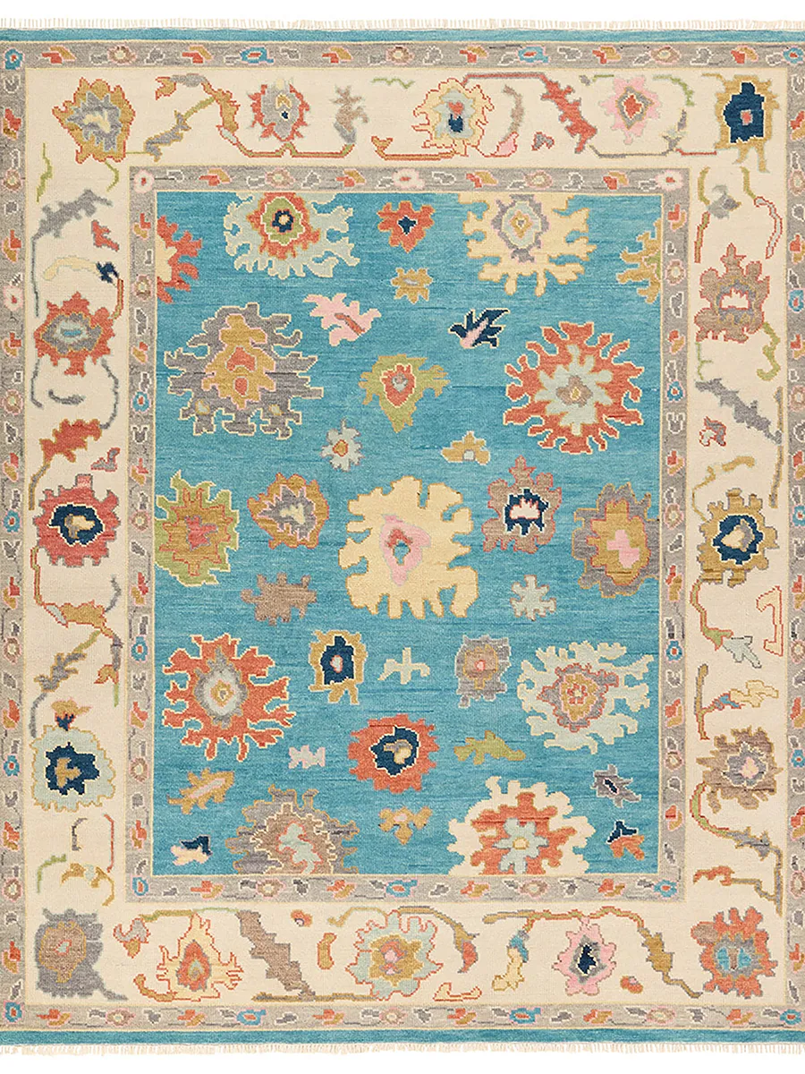 Everly Faye Blue 9' x 12' Rug