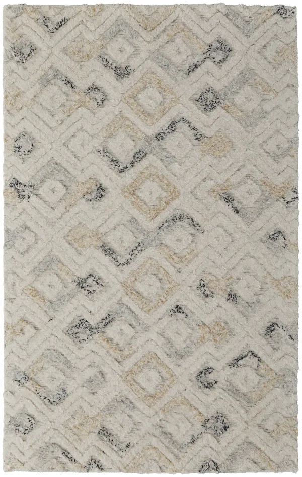 Anica 8004F Ivory/Gray/Black 9' x 12' Rug