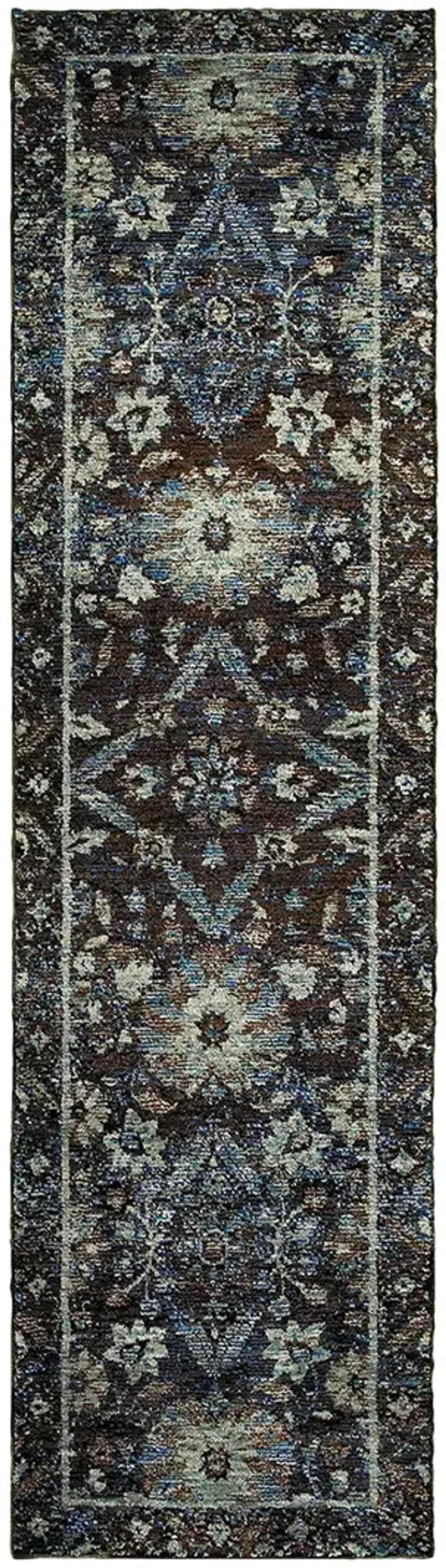 Andorra 3'3" x 5'2" Navy Rug