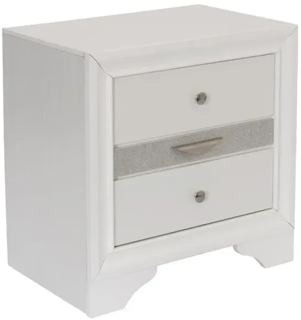 Nightstand with 2 Drawers and 1 Jewelry Drawer